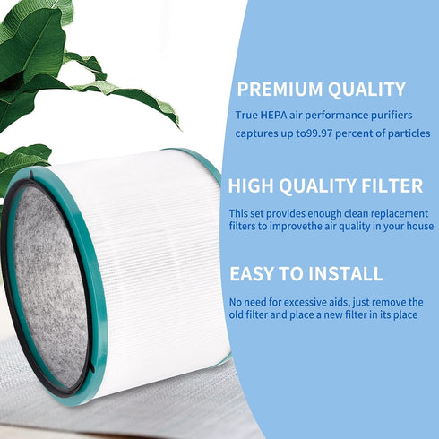 Replacement HEPA Filter Compatible with Desk Purifier Pure Cool Link DP01 DP03 HP00 HP01 HP02 HP03,Compatible with Part 968125-03...
