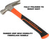 Great Neck HG20S 20 oz. Fiberglass Handle Straight Claw Hammer | Durable Home Improvement Tool | Drop Forged Steel Head | Smooth-Face Hammer Won’t...
