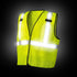 Coast SV300 Rechargeable Lighted High Visibility Safety Vest, Dual Mode, Zip Front, 2 Pockets, 2 Mic Tabs, Meets ANSI/ISEA Standards, 360 Visibili...