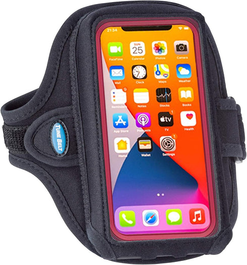 Tune Belt AB92 Cell Phone Armband for Running - Fits iPhone 16/15/14/13 Pro Max, Plus, Samsung Galaxy Ultra/Plus/Note and Large Phones with Protec...