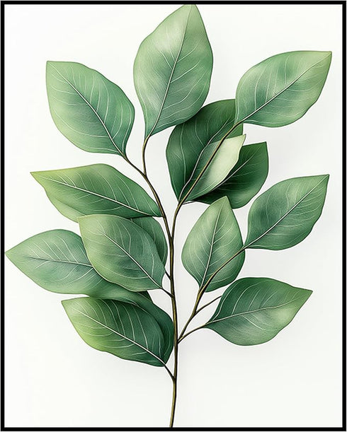 Posterizer 1 pcs-plant leaves-Chic art for plant lovers 5-Floral & Botanical Art-Workplace & Office Art-Living Room Bedroom Decor- unframed wall a...