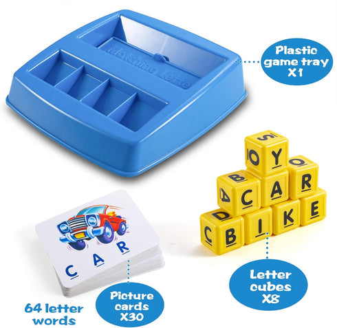 Learning Games for Kids Ages 3-8, Matching Letter Game for Kids Toys Ages 3-8 Educational Toys for 3-8 Year Olds Boys Girls Alphabet Puzzle Birthd...