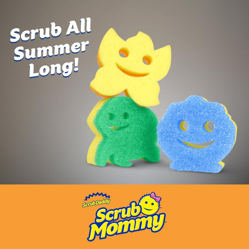 Scrub Daddy Scrub Mommy Special Edition Summer - Scratch-Free Multipurpose Dish Sponge - BPA Free & Made with Polymer Foam - Stain & Odor Resistan...