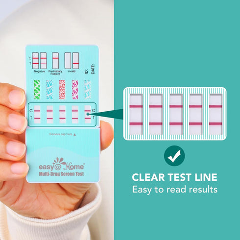Easy@Home Urine Test Kit: Instant Result Home Use Qucik Screen 5 Panel Kit -#EDOAP-754 12 Pack...