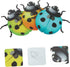 MERRYHAPY 3pcs Wall Wrought Iron Pendant Garden Decor Metal Ladybug Garden Wall Art Lawn Decorations Outdoor Yard Iron Animal Decor Hanging Wall A...