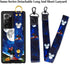 Cartoon Case for Samsung Galaxy Note 20 Ultra Case 6.9 Inch Cute Moon Blue Cartoon Character Design with Lanyard Wrist Strap Band Holder Shockproo...