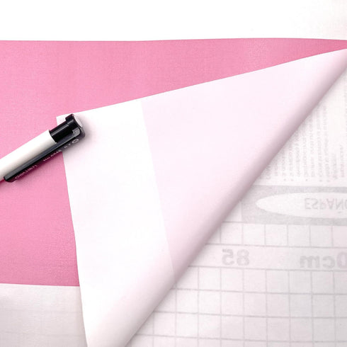 LovingWay 14.7 feet Wallpaper Roll Two-Tone Drawer Liner 17.7x177 Inch Self-Adhesive Corner Shelving Paper Multi Use Furniture PVC Protector Pink ...