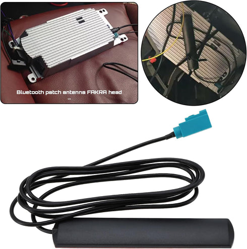 Vehicle WiFi Bluetooth Antenna FAKRA 2.4GHz 4G Cellular Hidden Aerial Antenna Compatible with BMW Compatible with CarPlay ABS Retrofit Aerial...