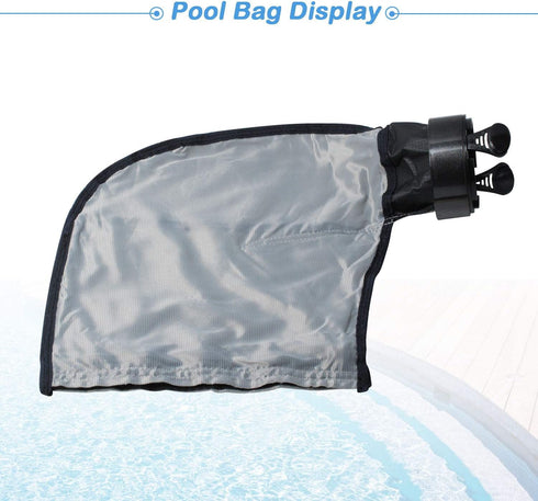 39-310 Zipper Bag for Compatible with Polaris 3900 Pool Cleaner, accommodate 5 Liters Capacity with 9-100-3105 Sweep Hose Scrubber Replace Gray Do...