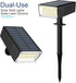 Solar Spot Lights Outdoor,72 LEDs Solar Spotlight,IP65 Waterproof Solar Landscape,High Brightness Garden Courtyard Solar Street Light?Outdoor Sola...