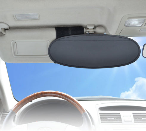 Anti-Glare Anti-Dazzle Vehicle Visor Sunshade Extender Sun Blocker for Cars, Vans and Trucks (Silver) - 2 Pieces...