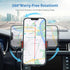 SOOPII Wireless Car Charger Mount, 15W Qi Fast Charging, Auto-Clamping,2 Styles Air Vent Phone Holder Included, Compatible with iPhone15/14/13/Pro...