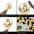RUBFAC 110pcs Black and Gold Balloons Garland Arch Kit with Black Gold Confetti Balloons for Graduation Birthday Wedding Party Decorations...