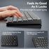 TECKNET 2.4G Wireless Keyboard, Small Wireless Keyboard with Media Hotkeys Compact Keyboard with Media Hotkeys for Computer Laptop, PC, Windows, M...