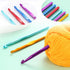 OYEUYID 14 pcs Multicolor Aluminum Crochet Hooks Knitting Needles Craft Yarn 2-10mm......