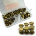 90 Sets Bronze Chicago Screws Assorted Kit Screw Posts Metal Accessories Nail Rivet Chicago Button for DIY Leather Decoration Bookbinding Slotted ...