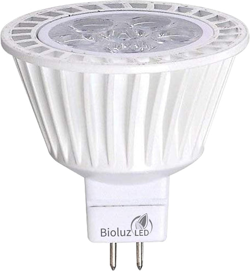 Bioluz LED 5 Pack MR16 LED Bulb Dimmable 50W Halogen Replacement 7w 3000K 12v AC/DC UL Listed High CRI...