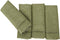 Grelucgo Set of 4 Handcrafted Solid Sage Green Color Dinner Napkins, Double-Hemstitched, Square 18 x 18 Inch...