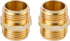 Male to Male Hose Adapter,2 Pack 3/4 Inch Brass Garden Hose Adapter Male to Male Quick Connector,Garden Hose Connector with 4 Extra Washers...