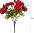 Duovlo Springs Flowers Artificial Silk Peony Bouquets Wedding Home Decoration,Pack of 1 (Spring Red)...