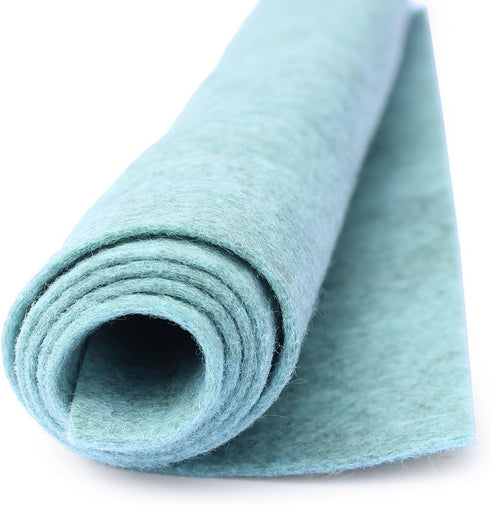 Mediterranean Mist - Variegated Pastel Blue Green - Wool Felt Oversized Sheet - 35% Wool Blend - 1 12x18 inch Sheet...