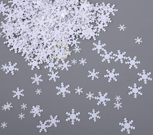 Christmas Snowflake Confetti Decoration- 1500pcs | Snowflakes Frozen Party Confetti | Winter Wonderland Birthday Baby Shower Wedding Sequins Chris...