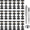 100 Pieces (25Sets) Snap Fastener Kit Tool 15MM Snap Button kit Snaps for Leather Leather Snaps and Fasteners Kit for High-Grade Metal Material Sn...