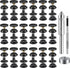 100 Pieces (25Sets) Snap Fastener Kit Tool 15MM Snap Button kit Snaps for Leather Leather Snaps and Fasteners Kit for High-Grade Metal Material Sn...