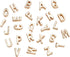 LiQunSweet 26 Pcs Golden Plated Metal Alloy Letter Loose Beads for Initial Necklace Bracelet Earrings Jewelry Making Decoration Craftings - 10x3mm...