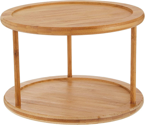 Lipper International 8302 Bamboo Wood 2-Tier 10" Kitchen Turntable...