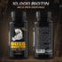 Bossman Boss Booster Supplement – 60 Capsules – MSM and 10,000 MCG Biotin Beard Growth Vitamins for Men – 30-Day Supply...