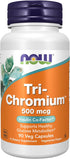 NOW Supplements, Tri-Chromium™ 500 mcg with Cinnamon, Insulin Co-Factor*, 90 Veg Capsules...