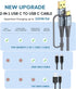 USB-C to USB-C Cable 10FT PD 100w iPhone 15 Charger 2 in 1 USB A/C to USB-C Nylon Braid Cord for iPhone 15 Pro Max iPad Pro Air MacBook Samsung Ga...