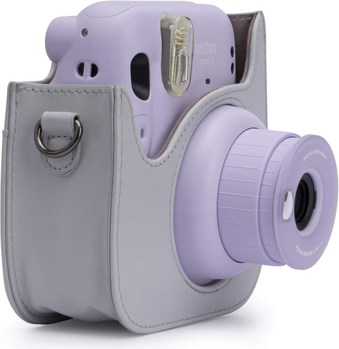 Frankmate Protective Case for Fujifilm Instax Mini 12 11 Instant Camera - Premium PU Leather Bag Cover with Removable Adjustable Strap (Cute Bear)...