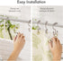Amazer Shower Curtain Hooks, Plastic Double Shower Curtain Rings, Shower Hooks for Bathroom Shower Curtain Rod - Set of 12, Nickel...