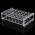 2 Pack Acrylic Test Tube Rack, 24Wells, for 5/9“ OD Tube (13 ±0.1mm?MAX for 14mm) Centrifuge Tube Holder for Labortory Holder Lab Test Tube Transp...