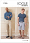 Vogue Men's Shorts and Pants Sewing Pattern Kit, Design Code V1896, Sizes 34-36-38-40...