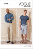 Vogue Men's Shorts and Pants Sewing Pattern Kit, Design Code V1896, Sizes 34-36-38-40...