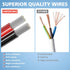 4WDKING 2 Pin DT DTP Female Wiring Harness, IP68 Waterproof, 16 AWG Automotive Electrical Connector for LED Light Bar Work Light Replacement...