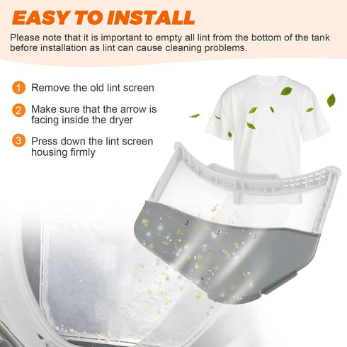DC61-02610A Dryer Lint Filter Cover by Beaquicy - Replacement for Samsung Dryer