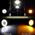 NTHREEAUTO 1157 LED Front Turn Signals 2 Inch Bullet Smoked Lens Cover Compatible with Harley Dyna Sportster Road King Street Glide Softail Iron 8...