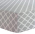 Kushies Changing Pad Cover for 1" pad, 100% Breathable Cotton, Made in Canada, Grey Lattice...