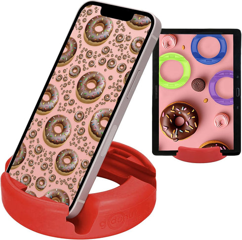 GoDonut – Phone Stand Original – Cell Phone Holder + Tablet Stand Desk Organizer – Compatible with Tablet, iPhone 16 15 14 Pro Max, Android & Most...
