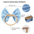 Cinaci 30 Pack Super Stretchy Nylon Hair Bands with Solid Bow Hair Bands Accessories for Baby Girls Infants Toddlers Kids Teens (30 as Shown)...