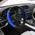 Bling Soft Leather Steering Wheel Cover, 15 Inch Colorful Rhinestones Elastic Steering Wheel Protector, Anti-Slip Car Steering Wheel Protector, St...