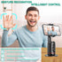 Auto Face Tracking Tripod 360° Rotating Auto Tracking Phone Stand, No App, Gesture Control Smart Shooting Camera Mount with Selfie Light and Remot...
