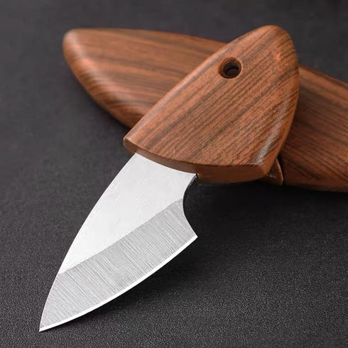 Small Pocket Knife Keychain Knife for Men with Sheath, Box Cutter Knife, EDC Pocket Knives for Outdoor Camping, Gifts for Dad husband Him...