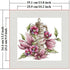 CROSSDECOR Stamped Cross Stitch Kits-Magnolias and Lamps Embroidery Patterns Full Set for Beginners or Adults,11 CT 3 Strands DIY Crossstitching A...