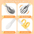 3 Pieces Toddler Utensils, Kids Training Chopsticks and Bendable Stainless Steel Toddler Fork and Spoon for Child and Toddler Safe Flatware Set...