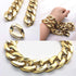 Markeny Men's Chunky Necklace, Rapper Fake Gold Chain 90s Hip Hop Fake Gold Necklace Costume Accessory (27.5 Inches*1.37inches)...
